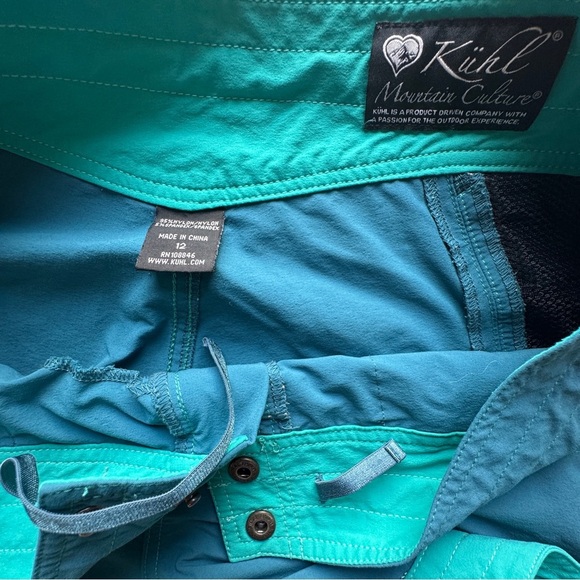 Kuhl Woman’s Color Contrast Mountain Culture Shorts Mid Rise Size 12 - Picture 7 of 7